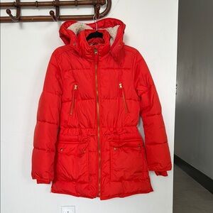 J. Crew Chateau Puffer - Blaze Orange S